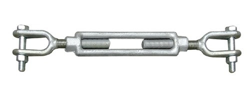 5/16" x 4-1/2" Forged Turnbuckles - Hot Dipped Galvanized - Jaw/Jaw (25/Pkg)