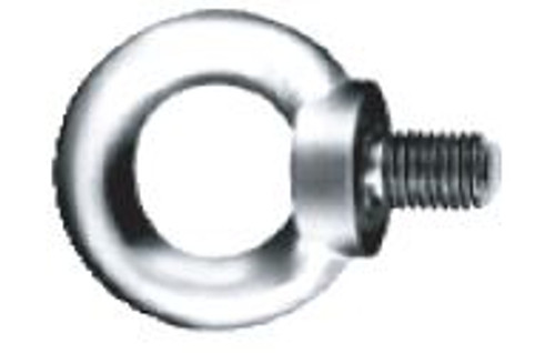 M6-1.00 x 12 mm DIN 580 Shoulder Pattern Eye Bolts, Plain (150/Pkg)