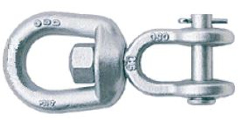 5/8" Jaw/Eye Swivels, Hot Dipped Galvanized (12/Pkg)