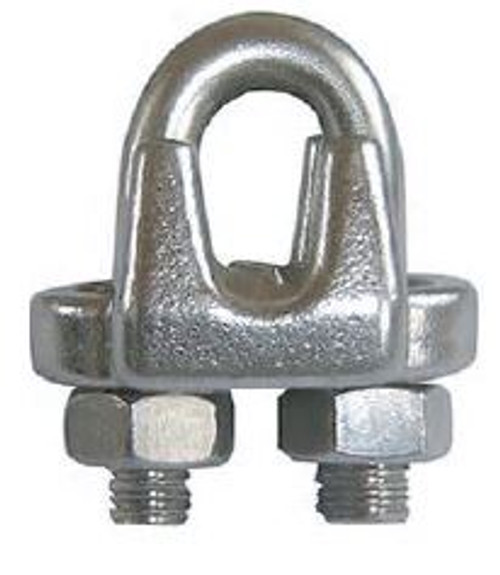 1" Forged Wire Rope Clip, Galvanized (12/Pkg)