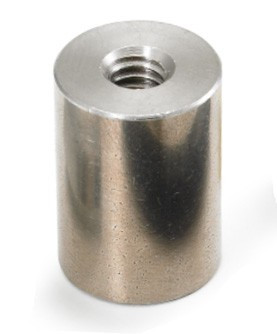 3/16" OD x 5/8" L x 2-56 Thread Stainless Steel Female/Female Round Standoff (500/Bulk Pkg.)