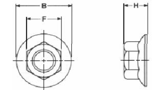 5/8"-18 Flange Locknuts Grade G Zinc Plated w/Wax (300/Pkg.)
