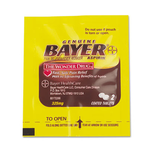Bayer Aspirin Tablets in Single Dose Packets