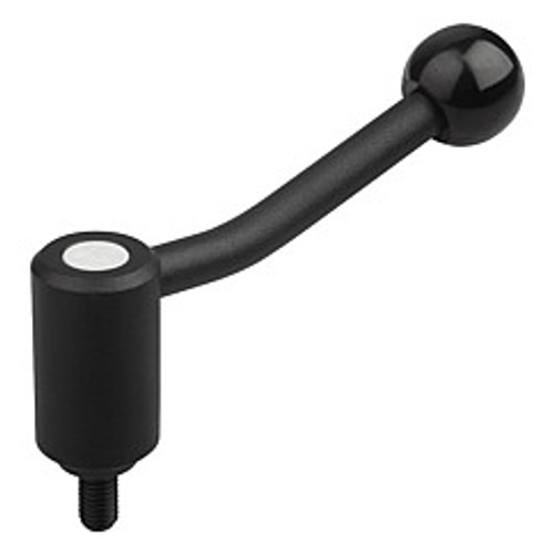 Kipp 3/8-16x50 Adjustable Tension Lever, External Thread, 20 Degrees, Size 1 (Qty. 1), K0108.1A41X50