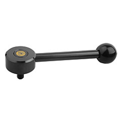 Kipp M8x20 Adjustable Tension Levers, Low Profile, External Thread, 0 Degrees, Size 1 (1/Pkg.), K0114.1081X20