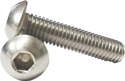 #8-32 x 3/4" Button Head Cap Screw Stainless Steel 304 (ASME B18.3) (1,000/Pkg.)