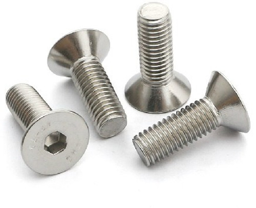 3/8"-16 x 2-1/2" Flat Head Cap Screw Stainless Steel 304 (ASME B18.3) (100/Pkg.)