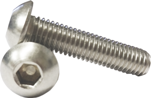 5/16"-24 x 3/8" Button Head Cap Screw Stainless Steel 304 (ASME B18.3) (250/Pkg.)