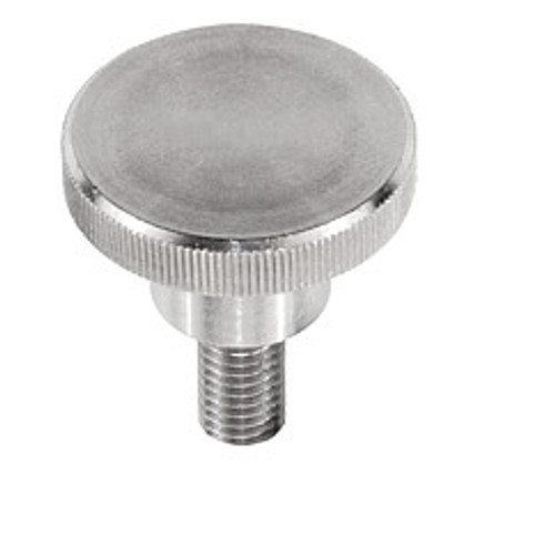 Kipp 1/4"-20x10 Knurled Thumb Screw, Stainless Steel, DIN 464 (10/Pkg.), K0140.A22X10