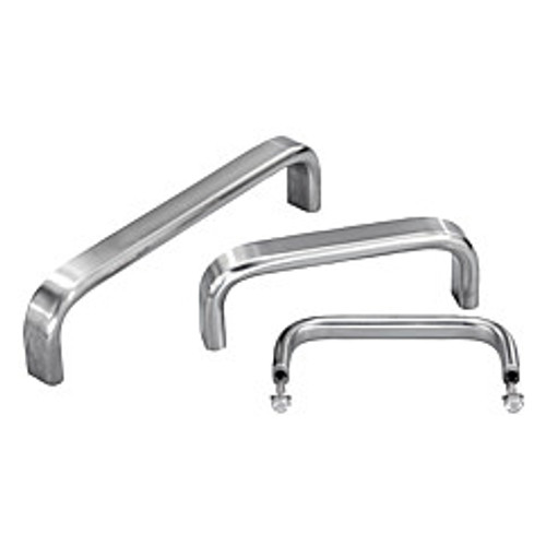 Kipp M5x10 x 120 mm Pull Handle, Stainless Steel, Rectangular Profile (1/Pkg.), K0208.12005