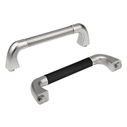 Kipp M8x20 x 200 mm Three-Piece Tube Pull Handle w/Plastic Cover, Stainless Steel, Rear Mounted (1/Pkg.), K0227.200084