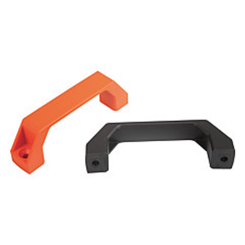 Kipp M6 x 120 mm Thermoplastic Pull Handle, Front and Rear Mount, Style B - Matt Black (1/Pkg.), K0191.2120061