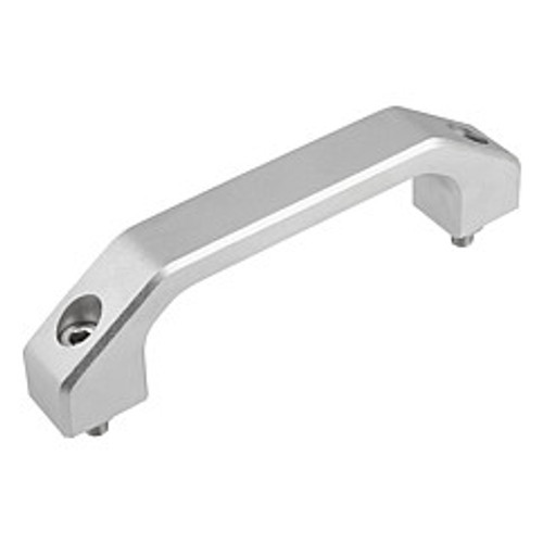 Kipp M10x40 x 180 mm Pull Handles, Stainless Steel, Style A - Front Mounted (Qty. 1), K0198.180101