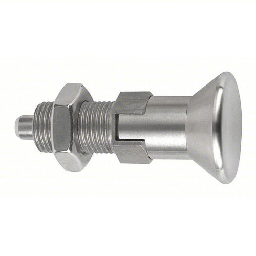 Kipp M10x1 Indexing Plunger with Pull Knob, All Stainless Steel, Locking Pin Hardened - Style D (1/Pkg.), K0632.004105