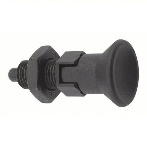 Kipp M16x1.5 Indexing Plunger with Pull Knob, Steel, Locking Pin Hardened - Style D (Qty. 1), K0338.4308