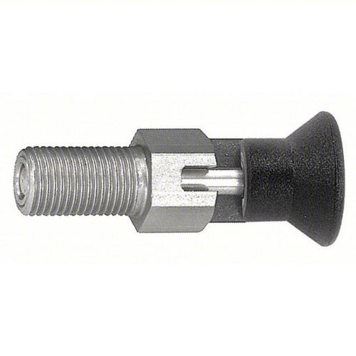 Kipp M10x1 Indexing Plunger with Pull Knob, Stainless Steel, Locking Pin Not Hardened - Style C (Qty. 1), K0338.13105