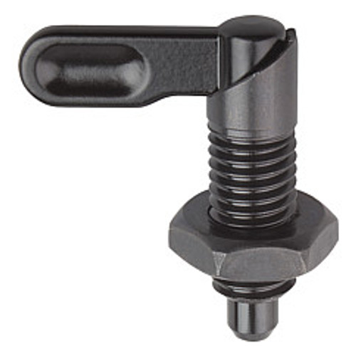 Kipp 3/4"-16 Cam Action Indexing Plunger, 12 mm (D), Steel, Style D (Qty. 1), K0348.0712AO