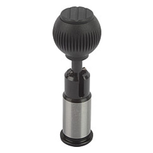 Kipp 25 mm (D) Precision Indexing Plunger w/ Cylindrical Support, Type B - Locking (Qty. 1), K0361.125