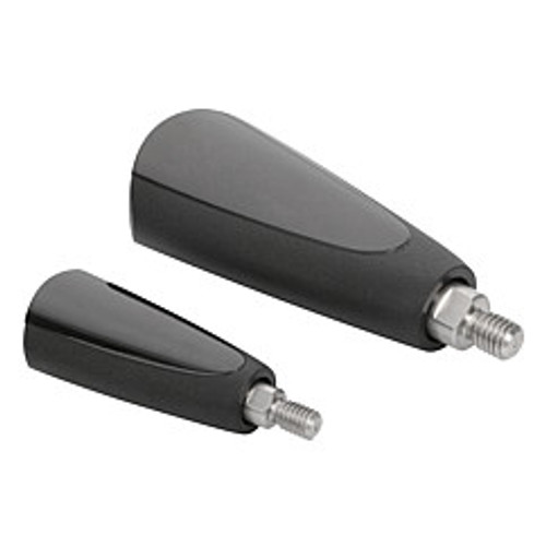 Kipp 5/16"-18 x 41 mm x 82.2 mm Machine and Handwheel Handles, Revolving Taper Grips, Black Duroplastic/Steel, Size 1 (Qty. 1), K0651.2A3010 Kipp 5/16"-18 x 41 mm x 82.2 mm Machine and Handwheel Handles, Revolving Taper Grips, Black Duroplastic/Steel, Size 1 (Qty. 1), K0651.2A3010
