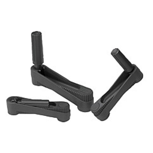 Kipp 12 mm x 29 mm x 105 mm Novo-Grip Crank Handle, with Fold-Away Grip, Size 1 (Qty. 1), K0266.1212
