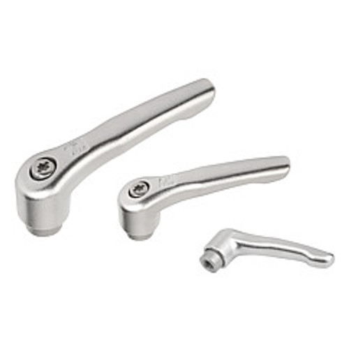 Kipp #10-32 Adjustable Handle, Modern Style, All Stainless Steel, Internal Thread, Size 1 (Qty. 1), K0124.1A1