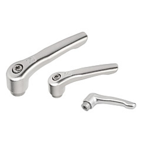 Kipp 5/16"-18 Adjustable Handle, Modern Style, All Stainless Steel, Internal Thread, Size 3 (Qty. 1), K0124.3A3