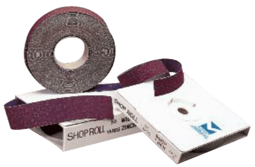 Shop Rolls - Aluminum Oxide - 1 1/2" x 50 YD, Grit: 40, Mercer Abrasives 381040 (Qty. 1)