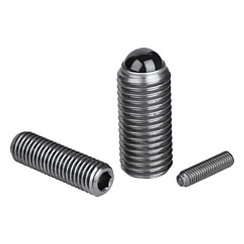 Kipp M8 Spring Plungers with Hexagon Socket and Ceramic Ball, Stainless Steel (Qty. 1), K0610.08