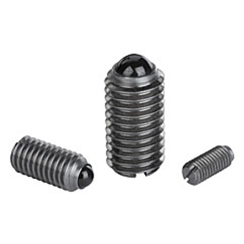 Kipp M16 Spring Plungers with Recess and Ceramic Ball, Slotted, Stainless Steel  (Qty. 1), K0609.16