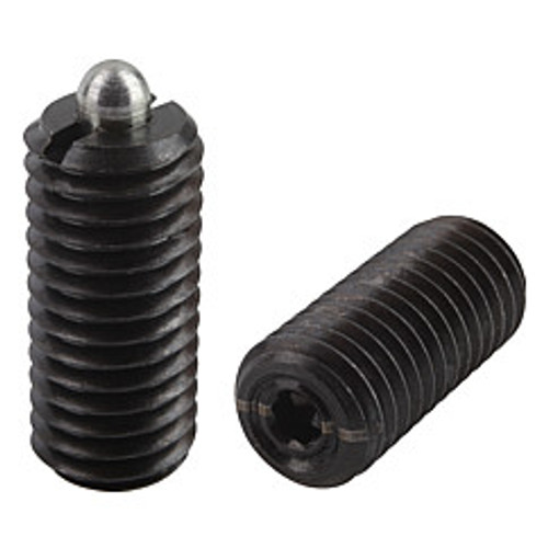 Kipp M16 Spring Plungers, Pin Style, Hexagon Socket, Steel, Light End Pressure (Qty. 1), K0317.116