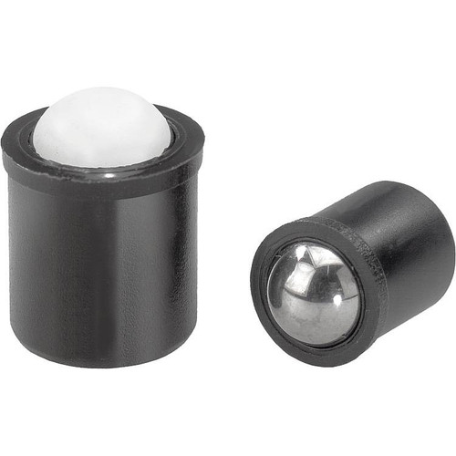 Kipp 6 mm Spring Plungers, Push Fit, Thermoplastic Body/POM Ball (10/Pkg.), K0334.206