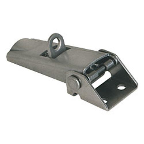 Kipp Adjustable Latch, Screw-on Holes Visible, Steel, Style C - For Padlock (Qty. 1), K0046.3420721