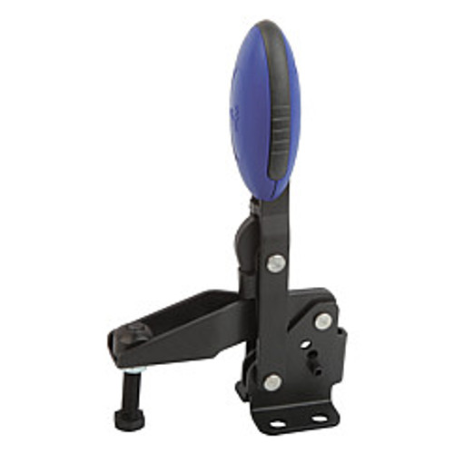 Kipp M8x45 Verticle Toggle Clamp with Flat Foot and Adjustable Clamping Spindle (1/Pkg.), K0662.008001