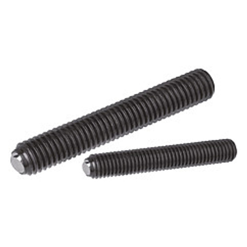 Kipp M6 x 50 mm Ball Pressure Screw without Head, Flattened Ball (1/Pkg.), K0383.20650