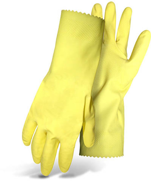 BOSS 18 mil Latex Glove, Flock Lined, 12" Cuff, Size XL (12 Pair)