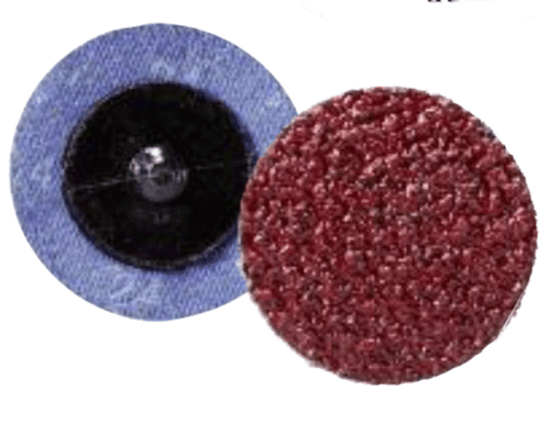 Quick Change Discs - Aluminum Oxide - 2" Type R, Grit: 80, Mercer Abrasives 390208 (50/Pkg.)