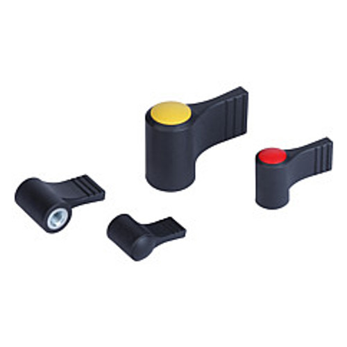 Kipp M6 x 22 mm One-Sided Wing Grips with Cap, Steel Bushing, Internal Thread, Size 9, Red (10/Pkg.), K0608.9066 Kipp M6 x 22 mm One-Sided Wing Grips with Cap, Steel Bushing, Internal Thread, Size 9, Red (10/Pkg.), K0608.9066