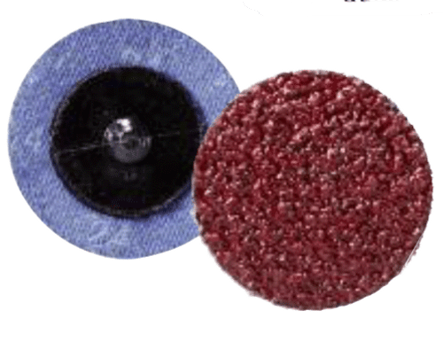 Quick Change Discs - Aluminum Oxide - 3" Type R, Grit: 24, Mercer Abrasives 390302 (25/Pkg.)