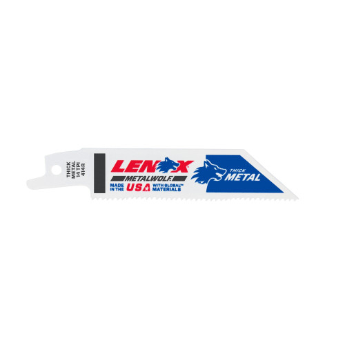 Lenox Metal Cutting Reciprocating Saw Blades, 4" x 3/4" x .035", 14 TPI #20550414R (5/Pkg.)