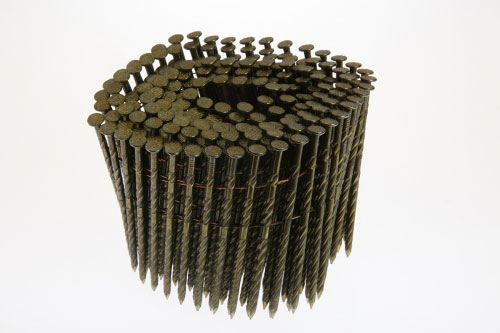 Grip Rite 2-3/8" x .099", 15 Degree Wire Coil, Round Head Nails, Hot Galvanized, Ring Shank, (3,000/Carton), #GRC8R99DHG
