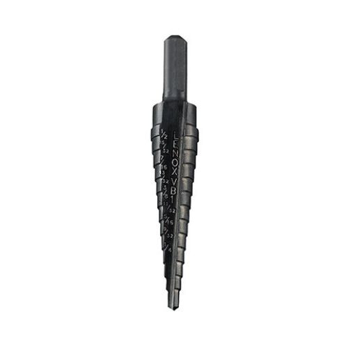 Lenox Vari-Bit Step Drill Bit, 3/16"-1/2" Hole Sizes, 1/4" Shank #30884VB4 (1/Pkg.)