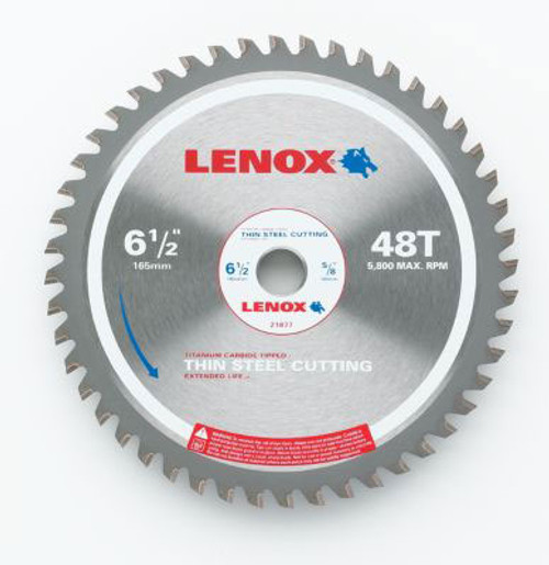 Lenox Metal Cutting Circular Saw Blade, 6-1/2" #21877TS612048CT (1/Pkg.)