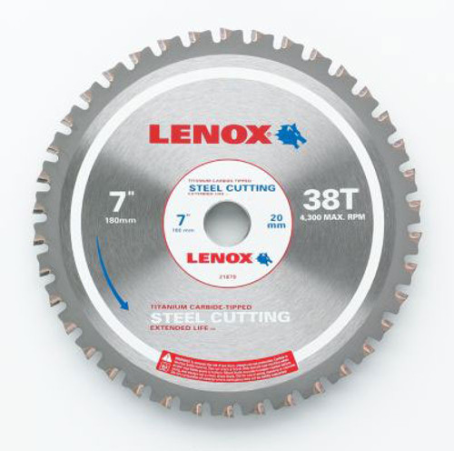 Lenox Aluminum Cutting Circular Saw Blade, 7-1/4" #21882AL714060CT (1/Pkg.)