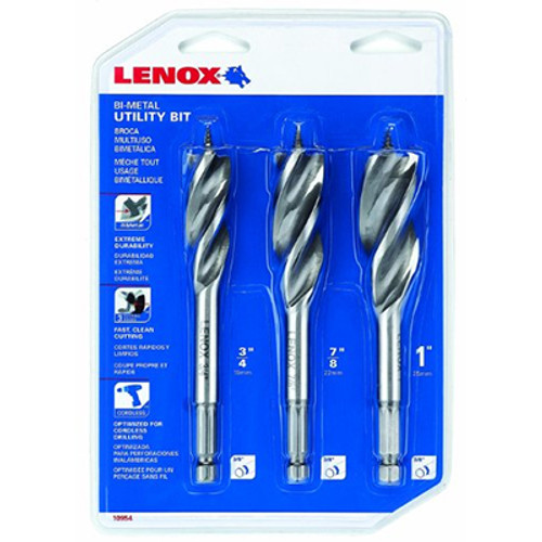 Lenox Bi-Metal Utility Bit Kit #10954300S (3-Piece)