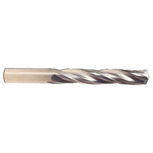 3/8? Solid Carbide, 3-Flute, 150-Degree Point, Jobber Length Drill Bit, USA (Qty. 1)