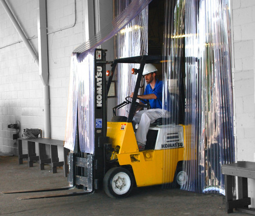 QuickMount HD Strip Door Kit - 8"x.080" Standard DuraRib-4'Wx7'H  - 50% Overlap