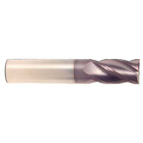 1/8" Dia x 1-1/2" OAL x 7/64" Cut Diameter, 3 Flute Solid Carbide End Mills, Single End Square, AlTiN - HTC Hard Coat (Qty. 1)