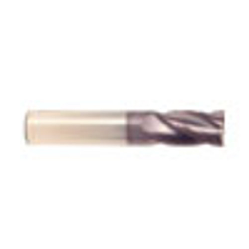 3/4" Dia x 4" OAL x 21/32" Cut Diameter, 4 Flute Solid Carbide End Mills, Single End Square, AlTiN - HTC Hard Coat (Qty. 1)