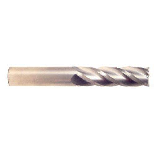 1" Cut Dia x 2-1/4" Flute Length x 5" OAL Solid Carbide End Mills, Long Length, Single End Square, 2 Flute, Uncoated (Qty. 1)