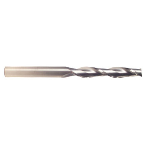 3/4" Cut Dia x 4" Flute Length x 7" OAL Solid Carbide End Mills, Extra Long Length, Single End Square, 2 Flute, Uncoated (Qty. 1)